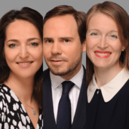 Anne-Caroline Payelle, Charles del Valle et Laurie-Anne Ancenys, A&O Shearman