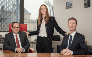 Tristan de La Rivière, Jéromine Busch et Martin Regeasse, CF Société d’Avocats