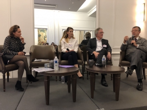 Agathe Zilber (CFNEWS), Alexandra Dupont (Raise), Roger Caniard (MASCF) et Olivier Millet (Eurazeo PME)
