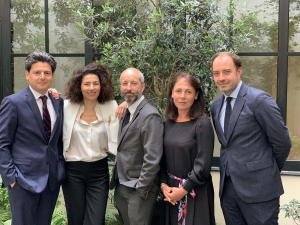 Romain Chiss, Florence Froment-Meurice, François Brocard, Carine Rohou-Borsello et Erwan Jaglin. © Karman Associés