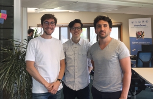 Les cofondateurs de ShareGroop : Franck Burguière, Richard Kim et Florent Brotons (de droite à gauche) ©ShareGroop